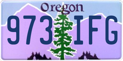 OR license plate 973IFG