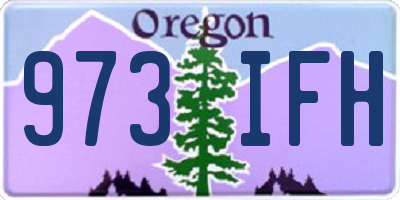 OR license plate 973IFH