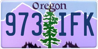 OR license plate 973IFK