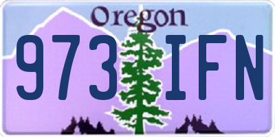 OR license plate 973IFN