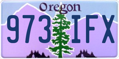 OR license plate 973IFX