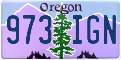 OR license plate 973IGN