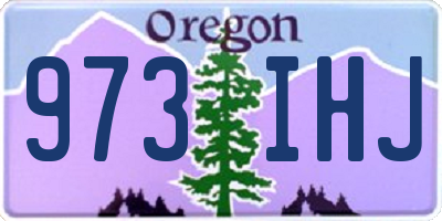 OR license plate 973IHJ