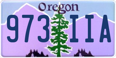 OR license plate 973IIA