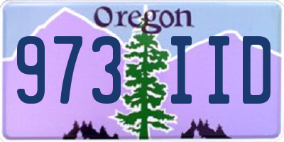 OR license plate 973IID