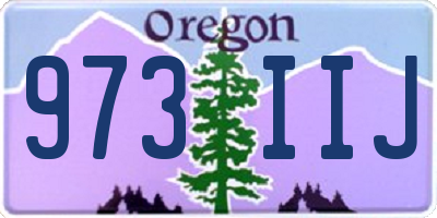 OR license plate 973IIJ