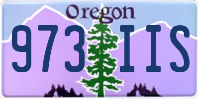 OR license plate 973IIS