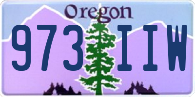 OR license plate 973IIW