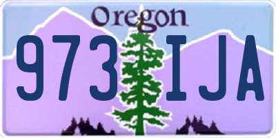 OR license plate 973IJA