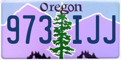 OR license plate 973IJJ