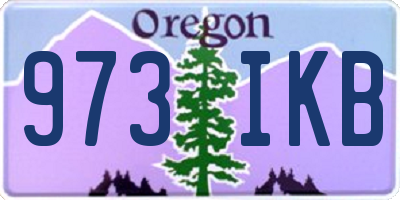 OR license plate 973IKB