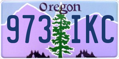 OR license plate 973IKC