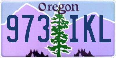 OR license plate 973IKL