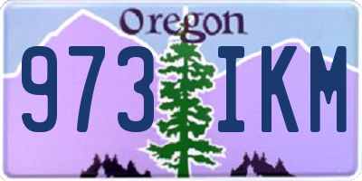 OR license plate 973IKM