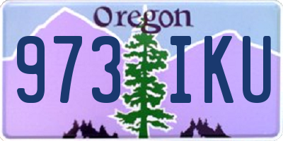 OR license plate 973IKU