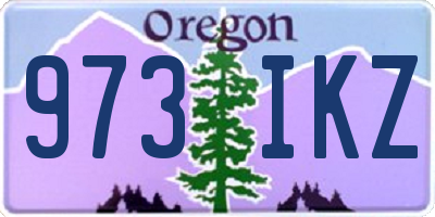 OR license plate 973IKZ