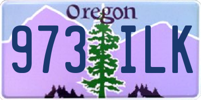 OR license plate 973ILK