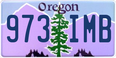 OR license plate 973IMB