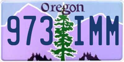OR license plate 973IMM