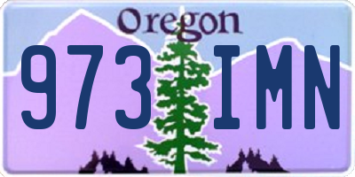 OR license plate 973IMN
