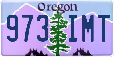 OR license plate 973IMT