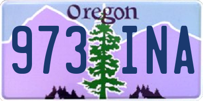 OR license plate 973INA