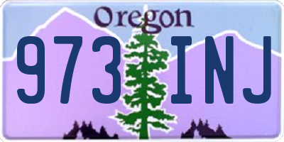 OR license plate 973INJ