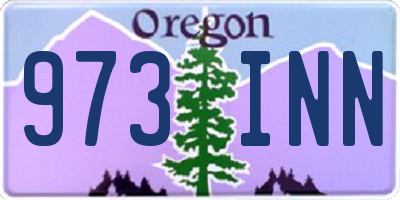 OR license plate 973INN