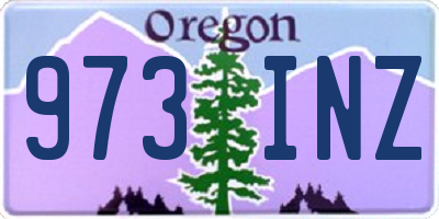 OR license plate 973INZ