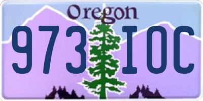 OR license plate 973IOC