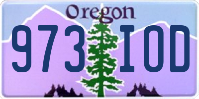 OR license plate 973IOD