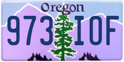 OR license plate 973IOF