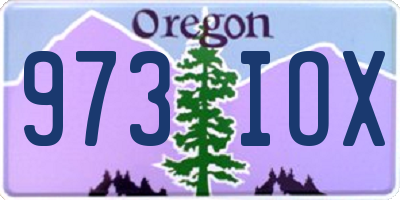 OR license plate 973IOX