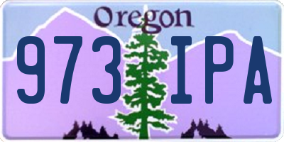 OR license plate 973IPA