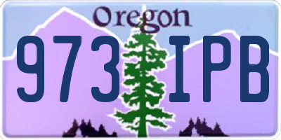 OR license plate 973IPB