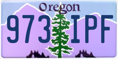 OR license plate 973IPF