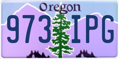 OR license plate 973IPG