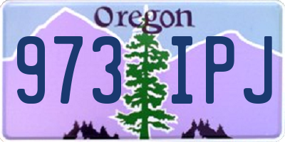 OR license plate 973IPJ