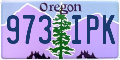 OR license plate 973IPK