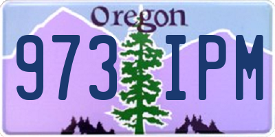 OR license plate 973IPM