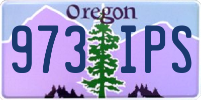 OR license plate 973IPS
