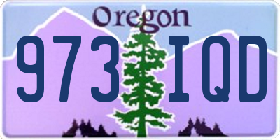 OR license plate 973IQD