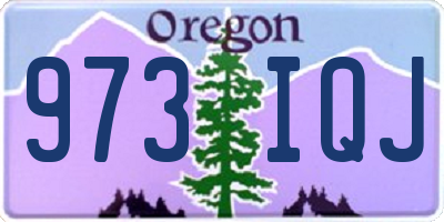 OR license plate 973IQJ