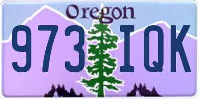 OR license plate 973IQK