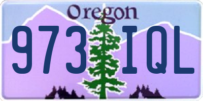 OR license plate 973IQL