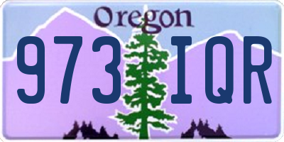 OR license plate 973IQR