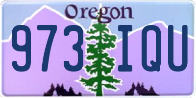 OR license plate 973IQU