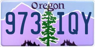 OR license plate 973IQY