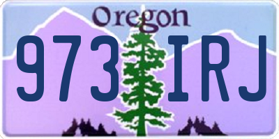 OR license plate 973IRJ