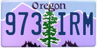 OR license plate 973IRM